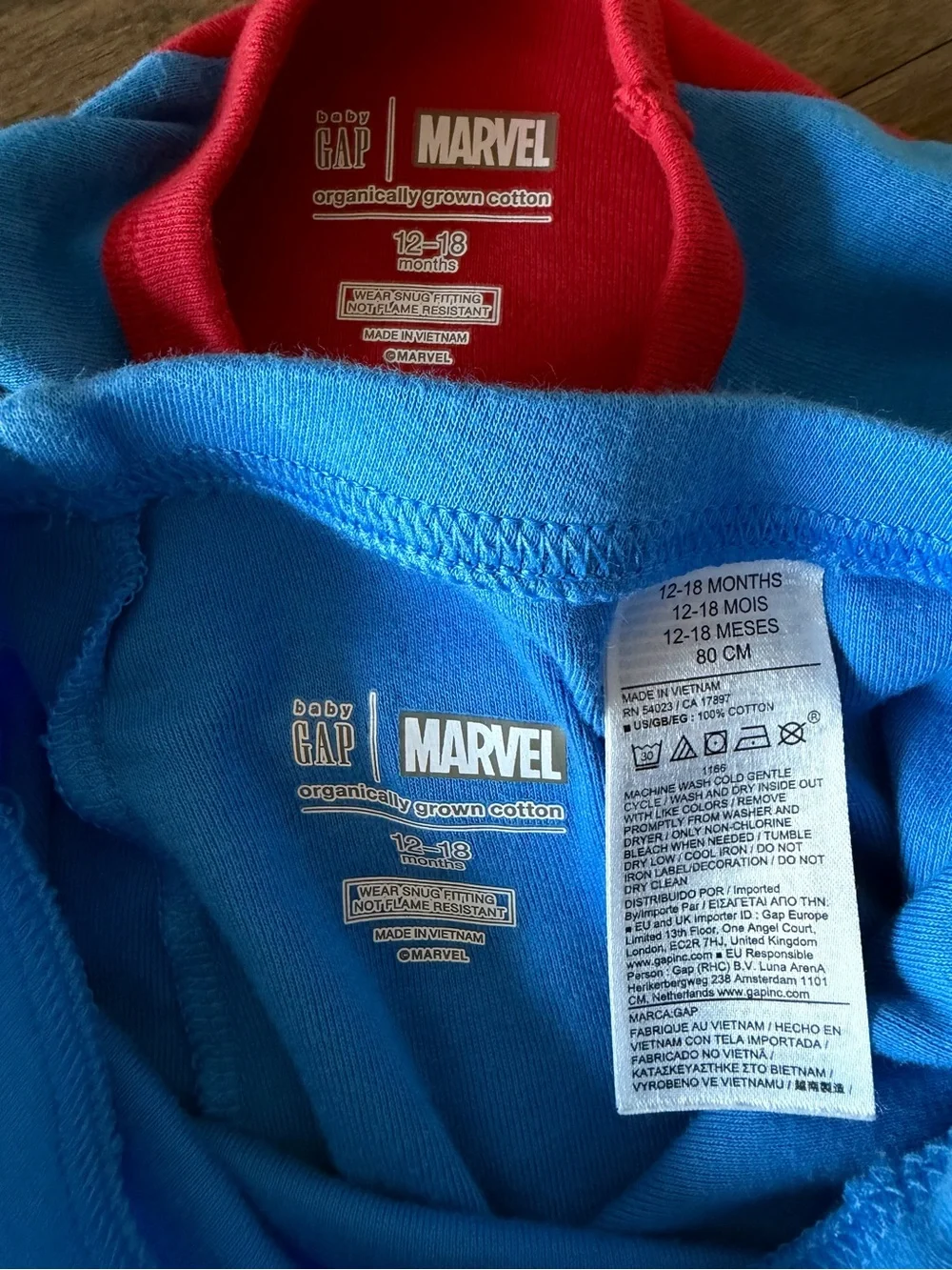 GAP Red & Blue Spider-Man Two-Piece Pajama Set